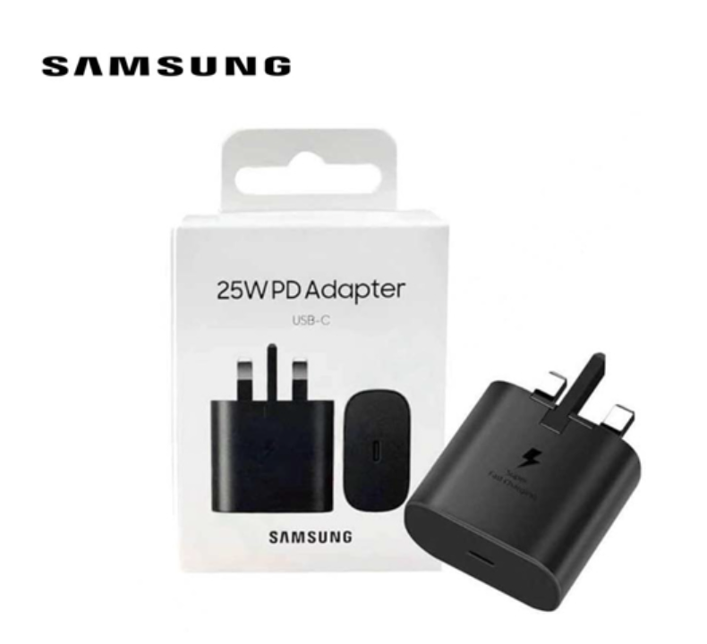 Samsung 25 W Super Fast Charging Reiseadapter (3-polig), Schwarz, EP-T2510NBEGGB