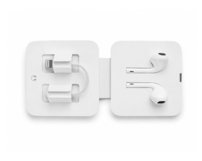 Apple Lightning EarPods MMTN2ZM + Lightning to 3.5mm Audio Adapter MMX62ZM/A combo - Bulk